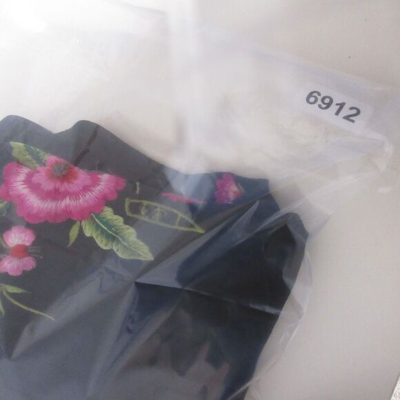 Y2K 90s Vintage Sue Wong Dress 2 Embroidered Floral Silk Boho Grunge Fairy - Picture 16 of 16